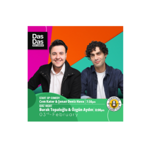 Start Up Comedy & Quiz Night / Burak Topaloglu & Ozgun Aydin 3rd February 7:30pm